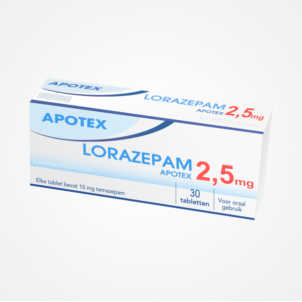 Lorazepam 2.5 mg 30 tabletten